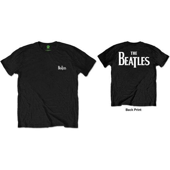 The Beatles Unisex T-Shirt: Drop T Logo (Back Print / Retail Pack) - The Beatles - Produtos -  - 5056170678827 - 