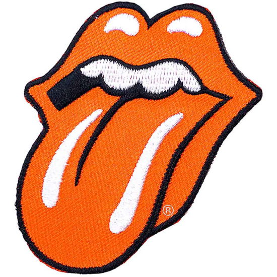 The Rolling Stones Standard Woven Patch: Classic Tongue Orange - The Rolling Stones - Marchandise -  - 5056170694827 - 