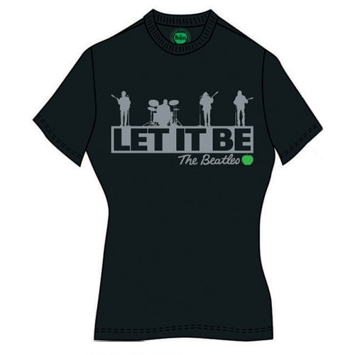 The Beatles Ladies T-Shirt: Rooftop (Back Print) - The Beatles - Koopwaar -  - 5056561041827 - 