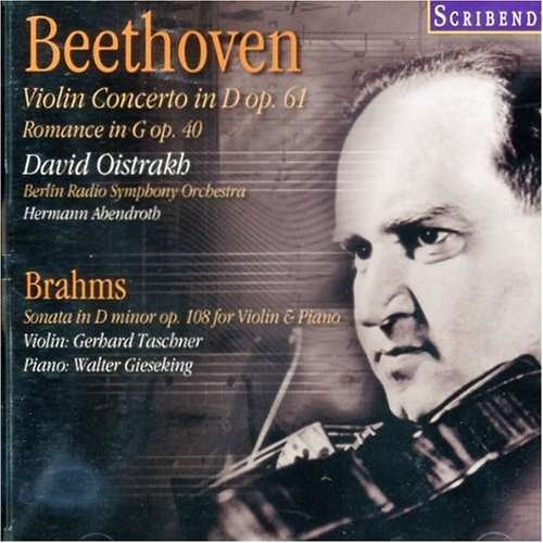 -beethoven: Violin Concerto - David Oistrakh - Musik - SCRIBENDUM - 5060028040827 - 16. januar 2008