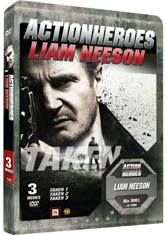 Cover for Liam Neeson: Action Hero (Taken Collection) (DVD) [Steelbook edition] (2021)