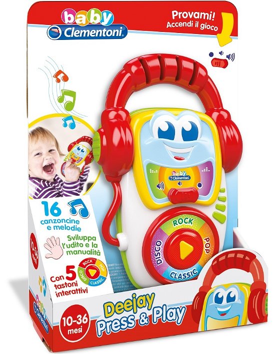 Deejay Press And Play - Clementoni: Baby - Merchandise - Clementoni - 8005125149827 - 