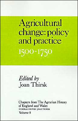 Cover for Joan Thirsk · Chapters from The Agrarian History of England and Wales: Volume 3, Agricultural Change: Policy and Practice, 1500–1750 (Taschenbuch) (1990)