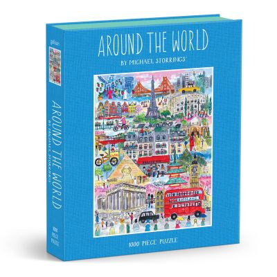 Michael Storrings Around the World 1000pc Book Puzzle - Galison - Brädspel - Galison - 9780735378827 - 9 januari 2025