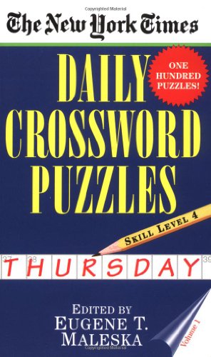 Cover for New York Times · The New York Times Daily Crossword Puzzles: Thursday, Volume 1: Skill Level 4 - New York Times Daily Crossword Puzzles (Paperback Book) (1996)