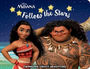 Cover for PI Kids · Disney Moana: Follow the Stars Twinkling Lights Adventure! (Hardcover Book) (2021)
