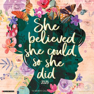 Willow Creek Press · She Believed She Could, So She Did 2025 12 X 12 Wall Calendar (Calendar) (2024)