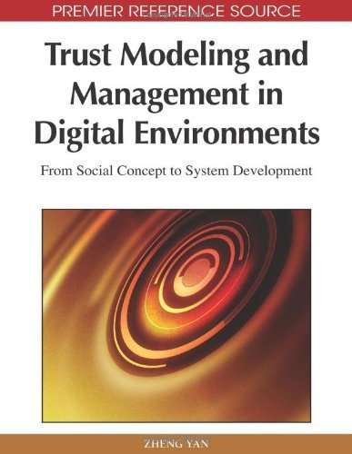 Cover for Zheng Yan · Trust Modeling and Management in Digital Environments: from Social Concept to System Development (Premier Reference Source) (Hardcover Book) (2010)