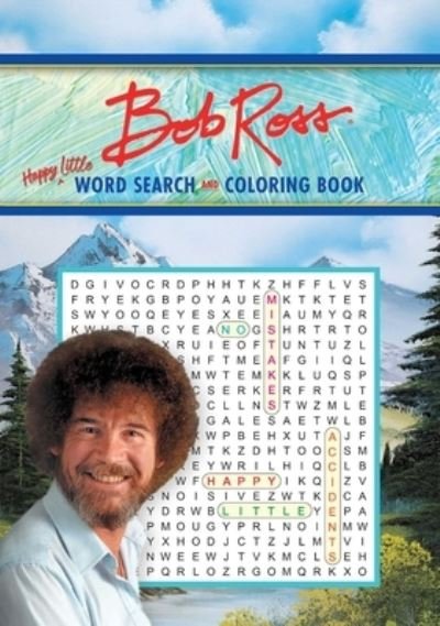 Cover for Editors of Thunder Bay Press · Bob Ross Word Search and Coloring Book (Buch) (2021)