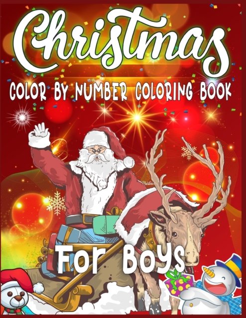 Cover for Sk Publishing · Christmas Color By Number Coloring Book For Boys (Paperback Bog) (2019)