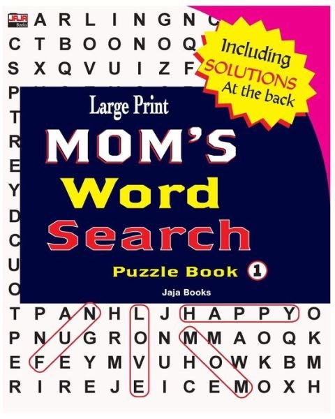 Cover for Jaja Books · Large Print MOM'S Word Search Puzzle Book, Vol. 1 (Paperback Bog) (2018)