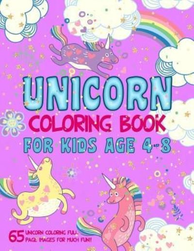 Cover for Emily Harris · Unicorn Coloring Book for Kids Age 4-8 (Paperback Book) (2019)