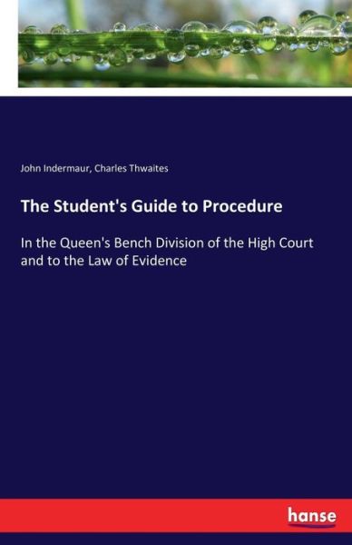 Cover for Indermaur · The Student's Guide to Proced (Book) (2017)