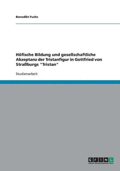 Cover for Fuchs · Höfische Bildung und gesellschaft (Book) [German edition] (2013)