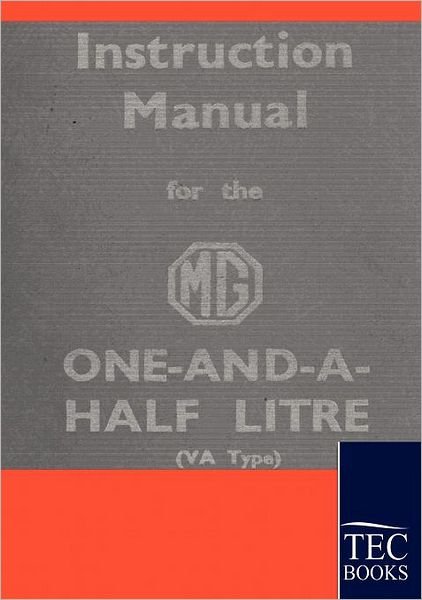 Cover for Mg Motor Company · Instruction Manual for the Mg 1,5 Litre (Pocketbok) (2009)