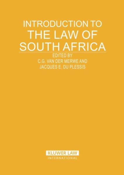 Cover for Merwe · Introduction to the Law of South Africa - Introduction to the Laws of Series (Hardcover Book) (2004)