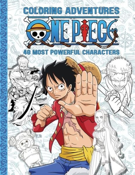 Cover for Icoma Publishing · One Piece Coloring Adventures: 40 Most Powerful Characters Coloring Book (Paperback Book) [Large type / large print edition] (2023)