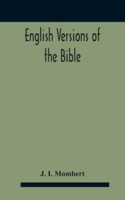 Cover for J I Mombert · English Versions Of The Bible (Gebundenes Buch) (2020)