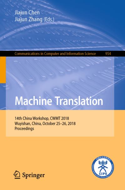 Cover for Machine Translation (Book) [1st ed. 2019 edition] (2019)