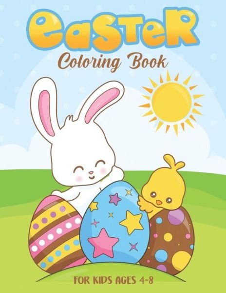 Cover for Cute Kawaii Art Studio · Easter Coloring book for Kids Ages 4 - 8 (Paperback Bog) (2020)