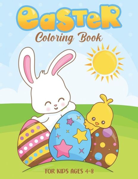 Cover for Cute Kawaii Art Studio · Easter Coloring book for Kids Ages 4 - 8 (Taschenbuch) (2020)