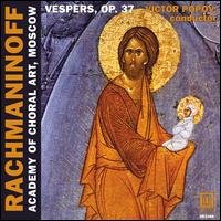 Cover for Rachmaninoff / Popov / Academy of Choral Art · Vespers Op. 37 (CD) (2008)