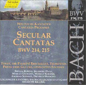 Cover for Bach / Rilling / Bach Ensemble · Secular Cantatas Bwv 214-215 (CD) (2000)