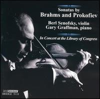 Cover for Berl Senofsky · Brahmsprokofiev (CD) (2008)