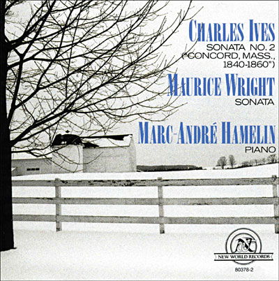 "Concord" Sonata / Maurice Wright: Sonata - Marc-Andre Hamelin - Musiikki - NEW WORLD RECORDS - 0093228037828 - keskiviikko 30. kesäkuuta 1999