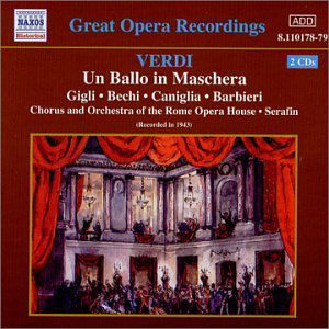 Bal Masque - Giuseppe Verdi - Musique - NAXOS - 0636943117828 - 1 septembre 2003