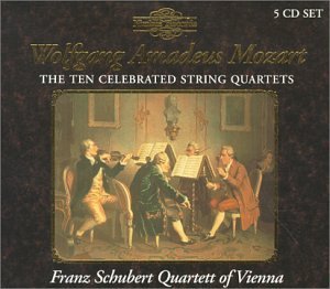 10 Celebrated String Quartets - Mozart / Franz Schubert Quartet of Vienna - Muziek - NIMBUS RECORDS - 0710357177828 - 29 juli 1997