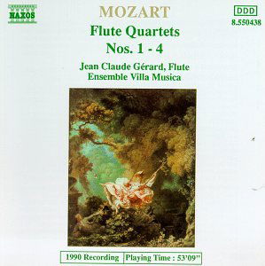 Cover for Mozart / Gerard / Ensemble Villa Musica · Flute Quartets (CD) (1994)