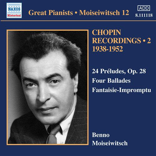 CHOPIN: Moiseiwitsch Recordings - Benno Moiseiwitsch - Música - Naxos Historical - 0747313311828 - 2 de maio de 2008