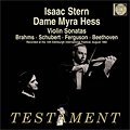 Cover for Stern / hess · Violin Sonatas Testament Klassisk (CD) (2010)