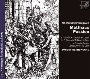 Cover for Philippe Herreweghe · Bach: Matthäus-passion (CD)