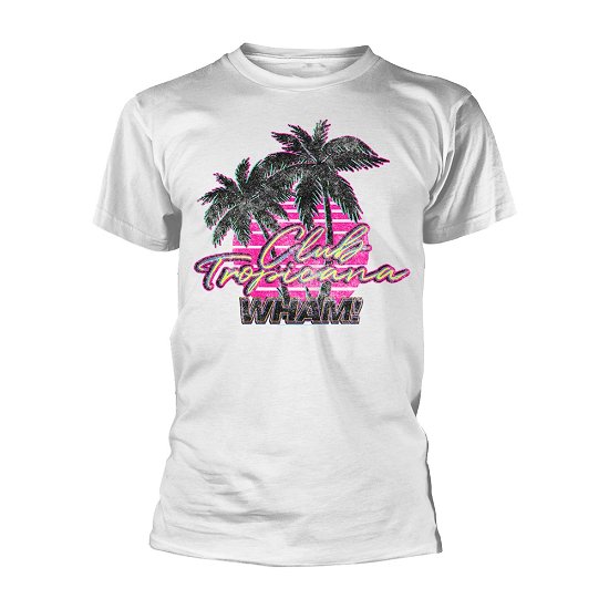 Cover for Wham! · Club Tropicana (T-shirt) [size XL] [White edition] (2018)