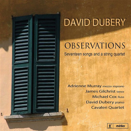 Cover for Dubery · Observations-17 Songs &amp; a Str Qrt (CD) (2014)