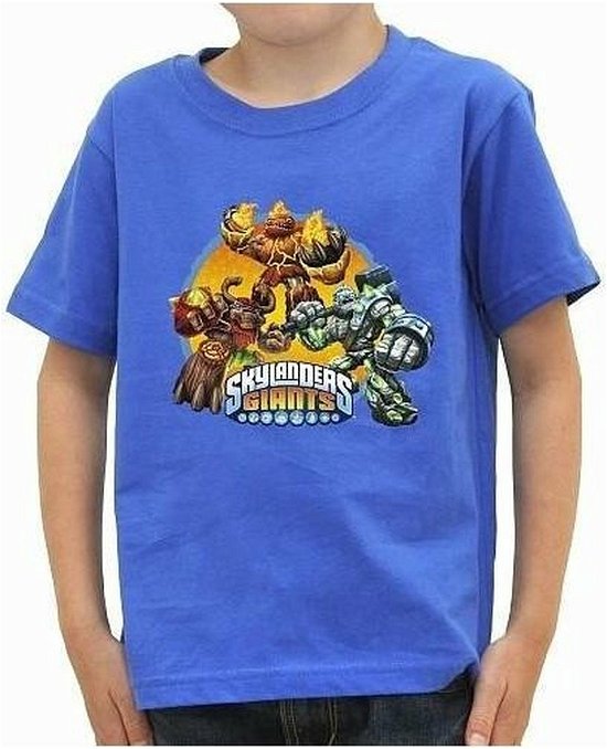 Cover for T · T-shirt - Skylanders Giants - Blauw - 5/6 (Spielzeug) (2019)