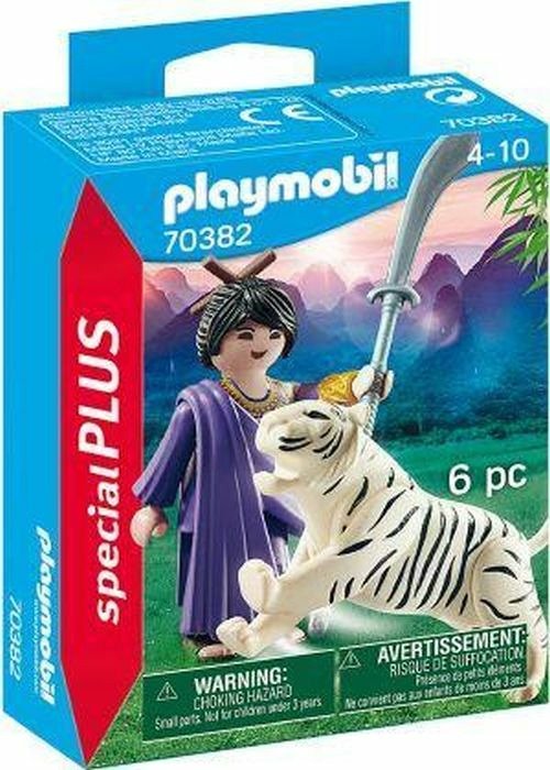 Cover for Playmobil · Aziatische vechter met tijger Playmobil (70382) (Leketøy)