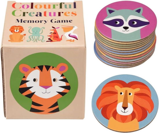 Memory game (24 pieces) - Colourful Creatures -  - Books - REX LONDON - 5027455437828 - June 23, 2023