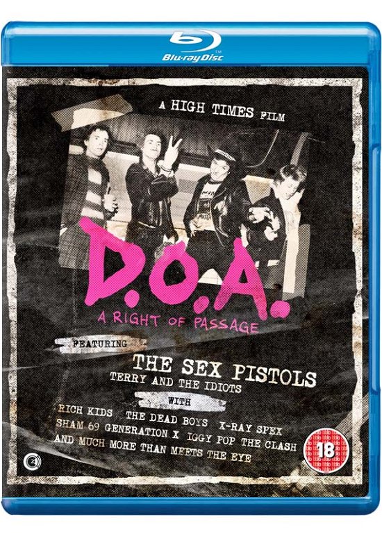 Cover for Lech Kowalski · DOA - Rites of Passage DVD + (Blu-ray) [Dual Format edition] (2018)