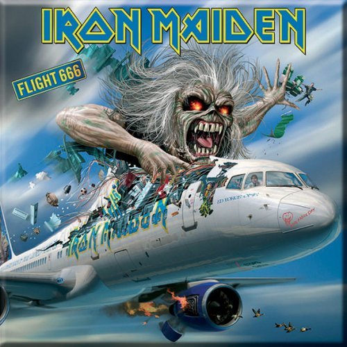 Iron Maiden Fridge Magnet: Flight 666 - Iron Maiden - Produtos - Global - Accessories - 5055295313828 - 17 de outubro de 2014