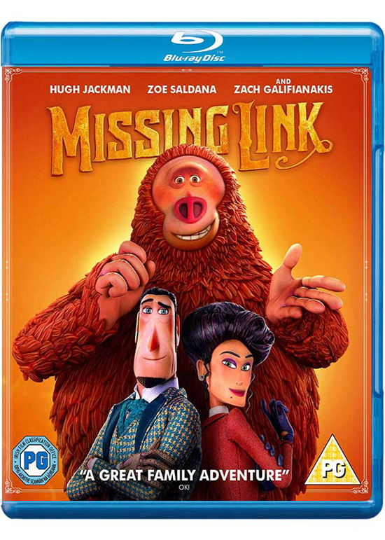 Missing Link - Missing Link Bluray - Elokuva - Lionsgate - 5055761913828 - maanantai 5. elokuuta 2019