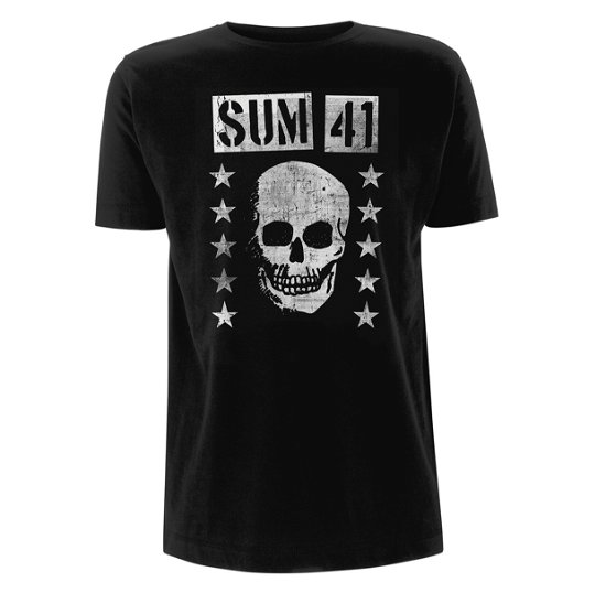 Sum 41 Unisex T-Shirt: Grinning Skull - Sum 41 - Merchandise - PHDM - 5056012005828 - 28. november 2016