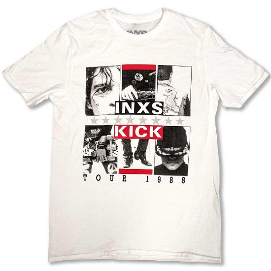 INXS Unisex T-Shirt: KICK Tour - Inxs - Produtos -  - 5056561099828 - 