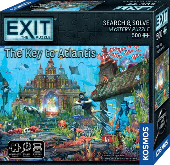 Cover for EXIT Puzzle The Key to Atlantis  Boardgame · EXIT: Puzzle - The Key to Atlantis (SPILL) (2025)