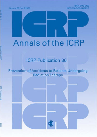 Cover for Icrp · ICRP Publication 86: Prevention of Accidents to Patients Undergoing Radiation Therapy - Annals of the ICRP (Paperback Book) (2001)