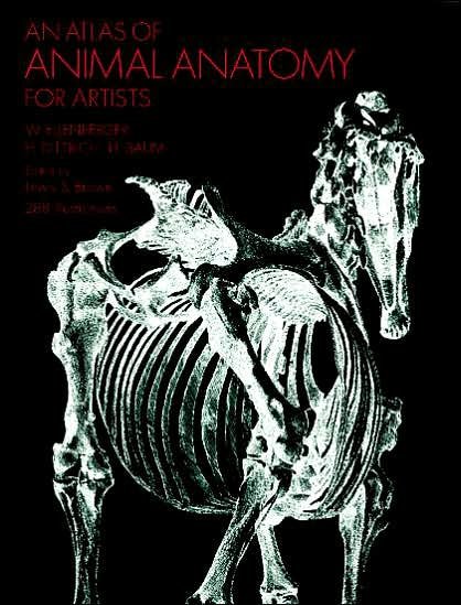 Cover for W. Ellenberger · An Atlas of Animal Anatomy for Artists - Dover Anatomy for Artists (Paperback Book) [New impression edition] (2000)
