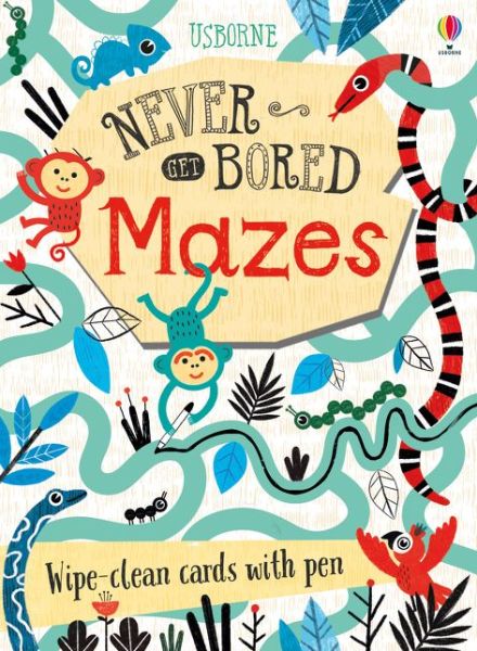 Mazes - Never Get Bored Cards - Lucy Bowman - Kirjat - Usborne Publishing Ltd - 9781474952828 - torstai 8. elokuuta 2019