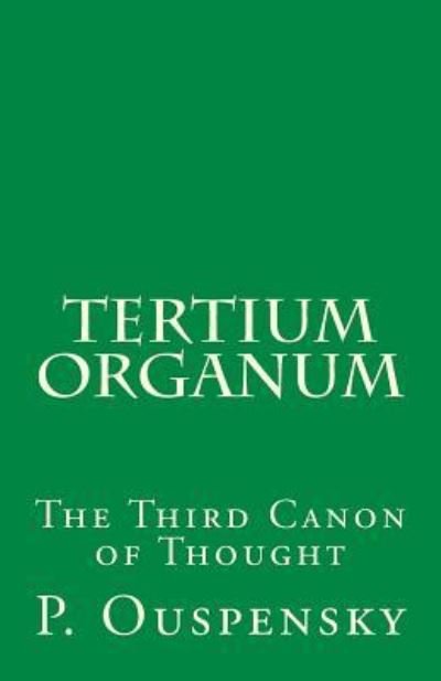 Cover for P D Ouspensky · Tertium Organum (Taschenbuch) (2016)